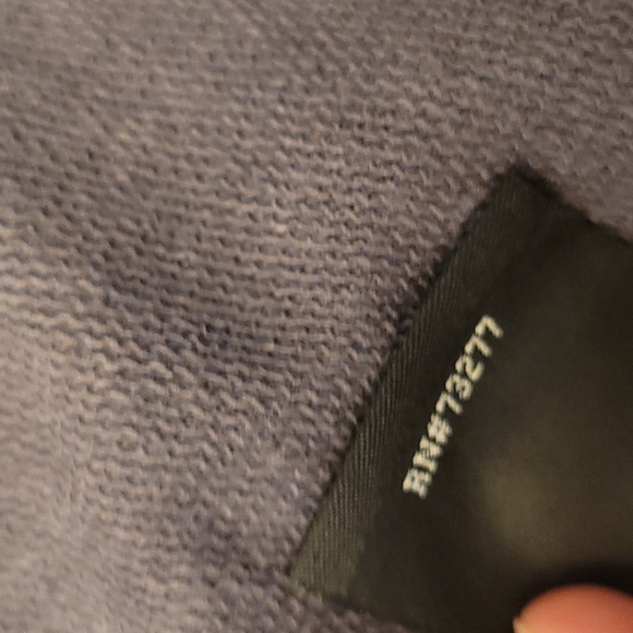 LIKE NEW Rock & Republic Grey Metal Zipper Detail Sweatshirt Material MotoJacket - Picture 10 of 11